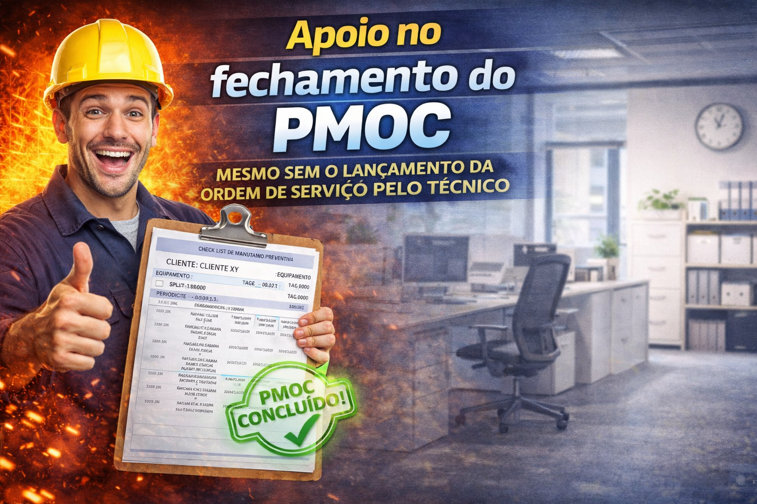 Apoio no fechamento do PMOC